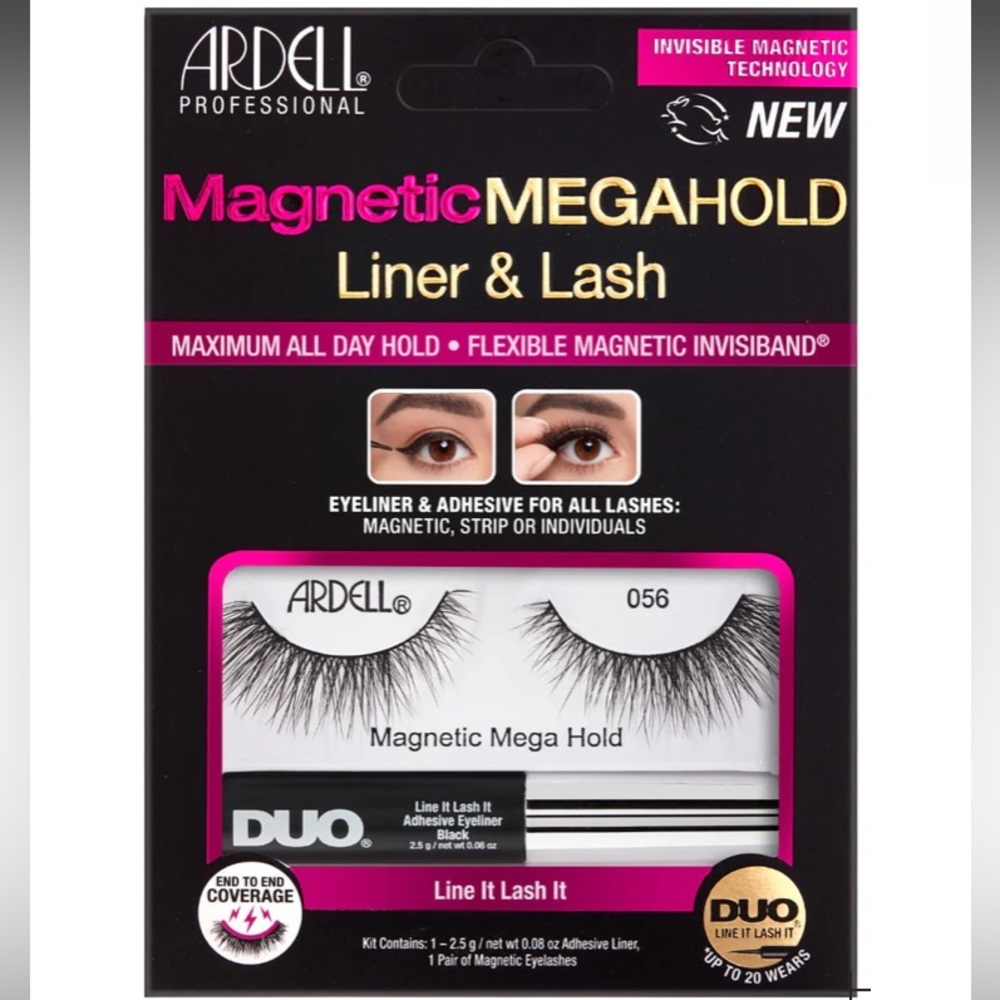 Ardell Professional Magnetic MegaHold Liner & Lash - 056- Line It Lash It -Black